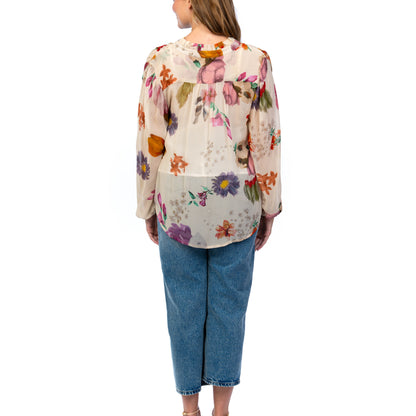 Botanical Garden Chiffon Blouse