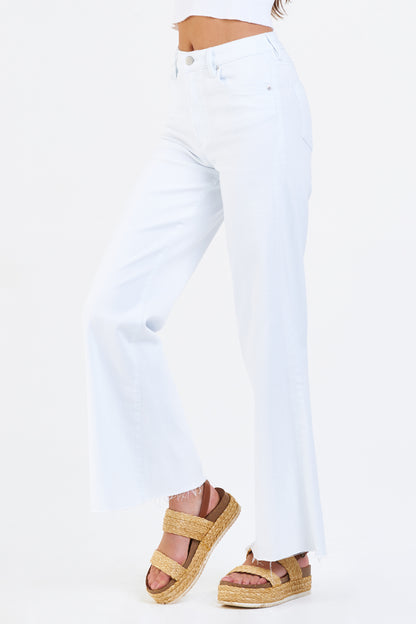 White High-Rise Wide-Leg Jeans | Dear John Fiona