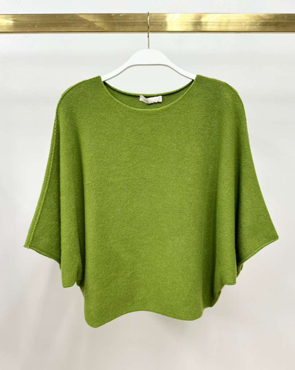 Batwing Sleeve Knit Top