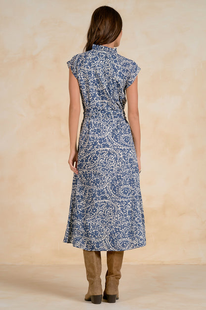 Breezy Cap-Sleeve Midi Dress