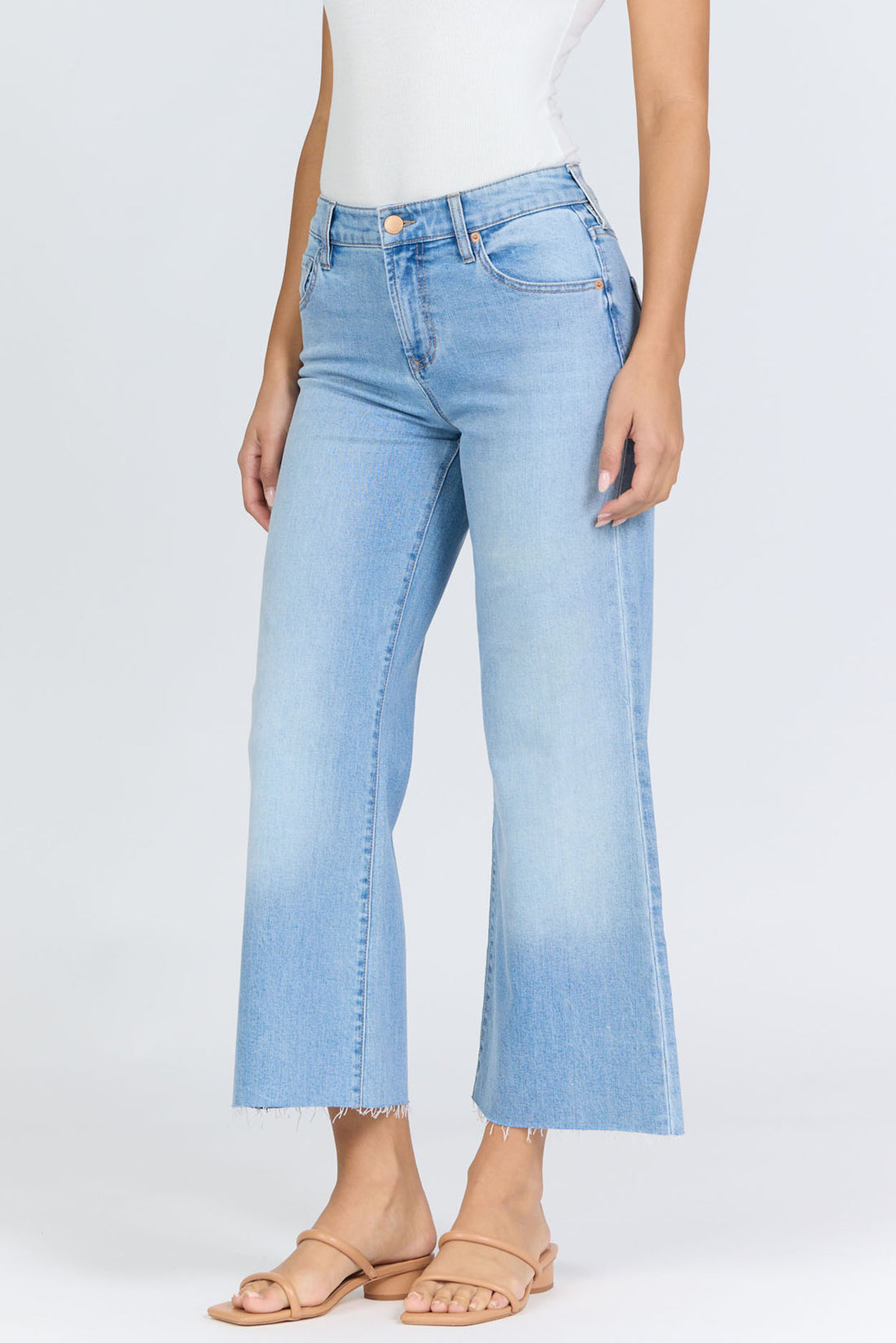 Mid-High Rise Cropped Flare Denim | Dear John Holly