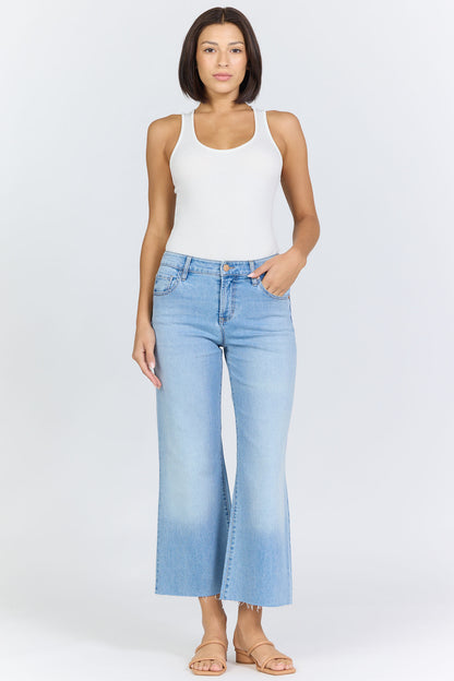 Mid-High Rise Cropped Flare Denim | Dear John Holly