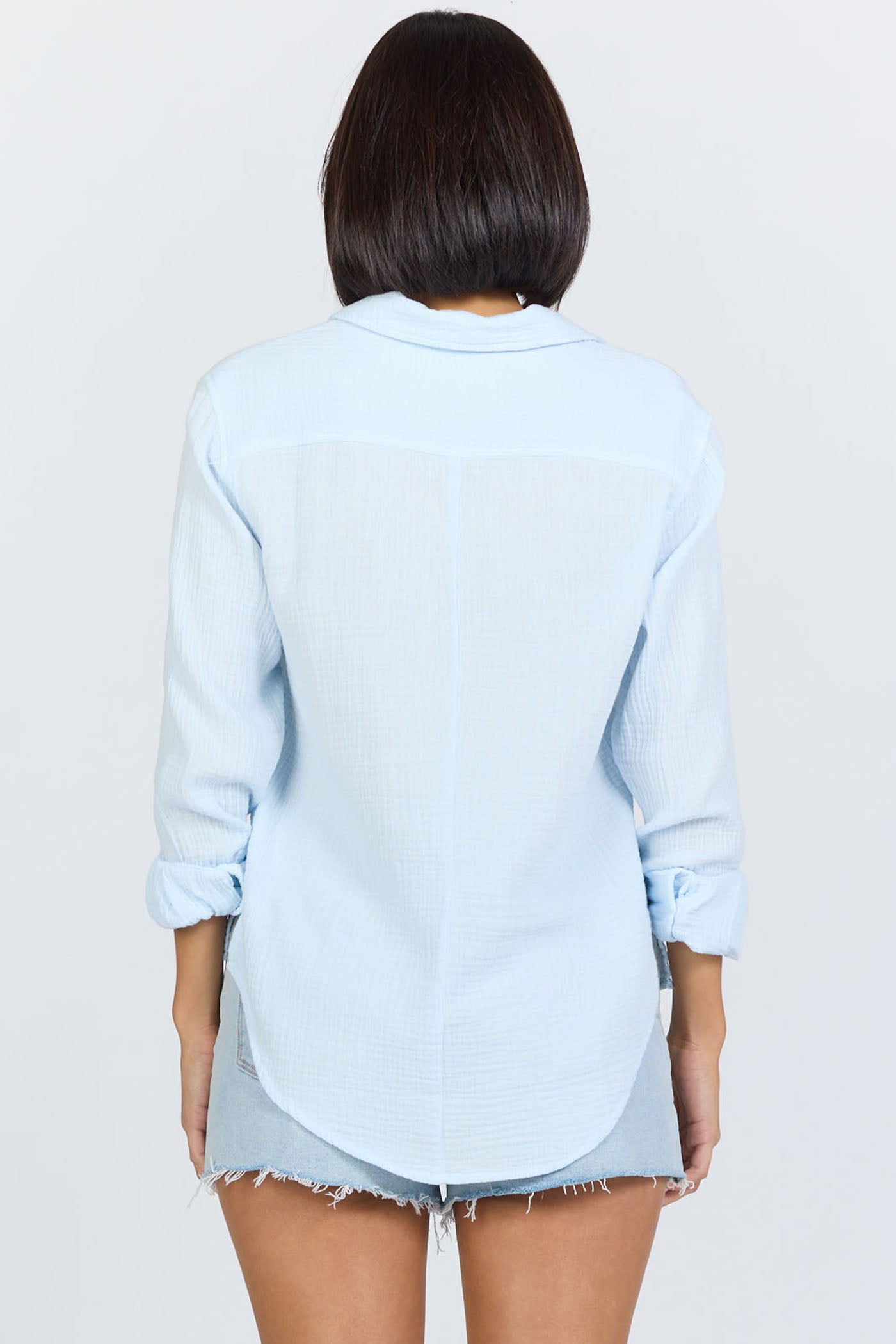 Lightweight Cotton Gauze Button-Up | Dear John Gaia