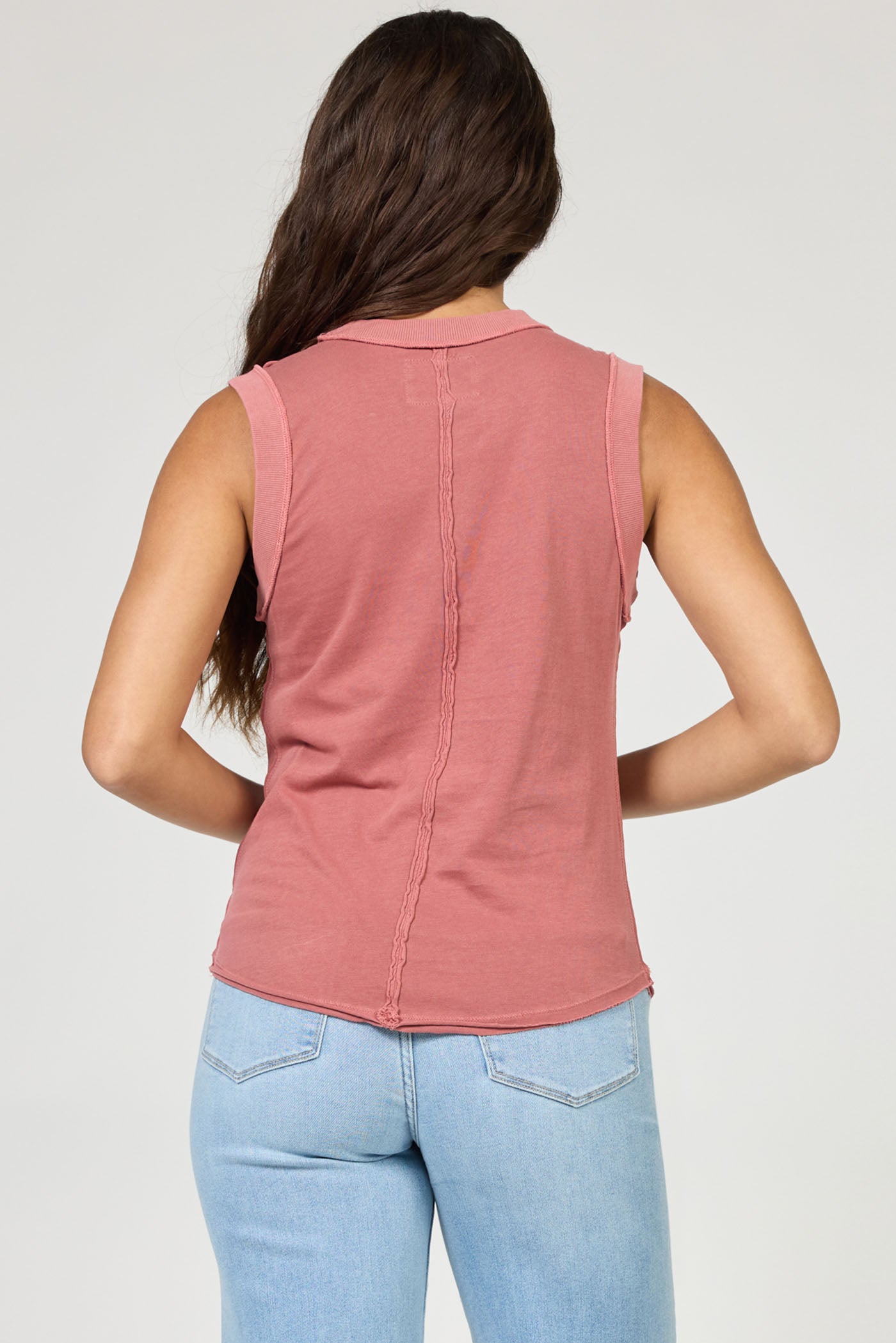 Mineral-Washed Muscle Tank Top