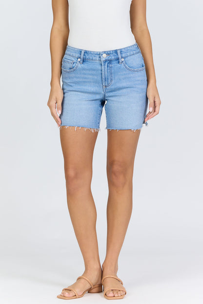 Mid-High Rise Denim Shorts | Dear John Julian