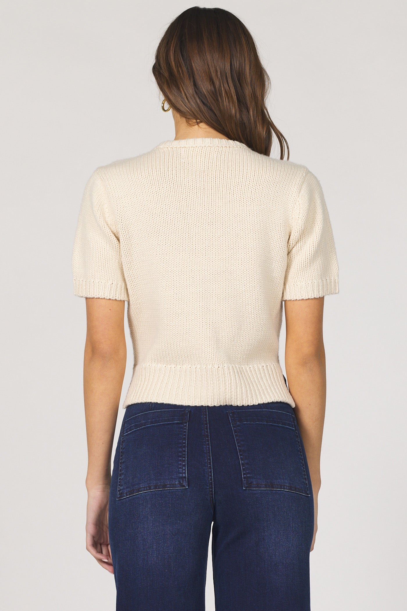 Cozy Short-Sleeve Sweater | Dear John Sabine