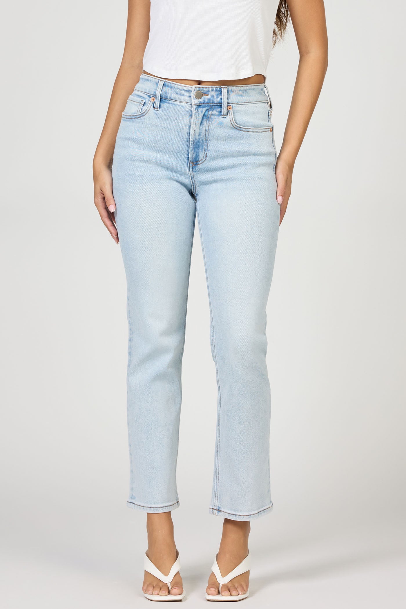 Mid-High Rise Straight Leg Jean | Dear John Anika