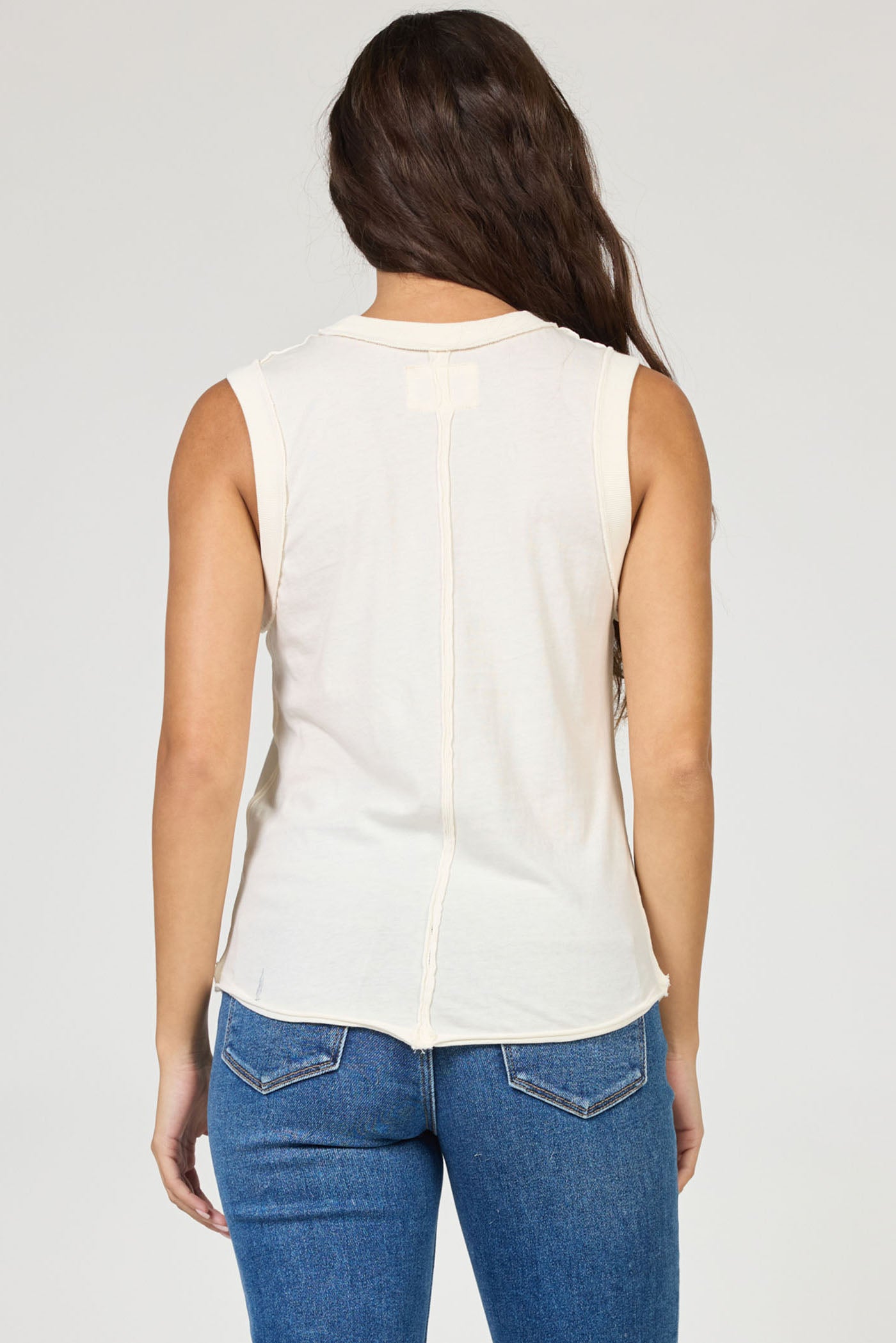 Mineral-Washed Muscle Tank Top