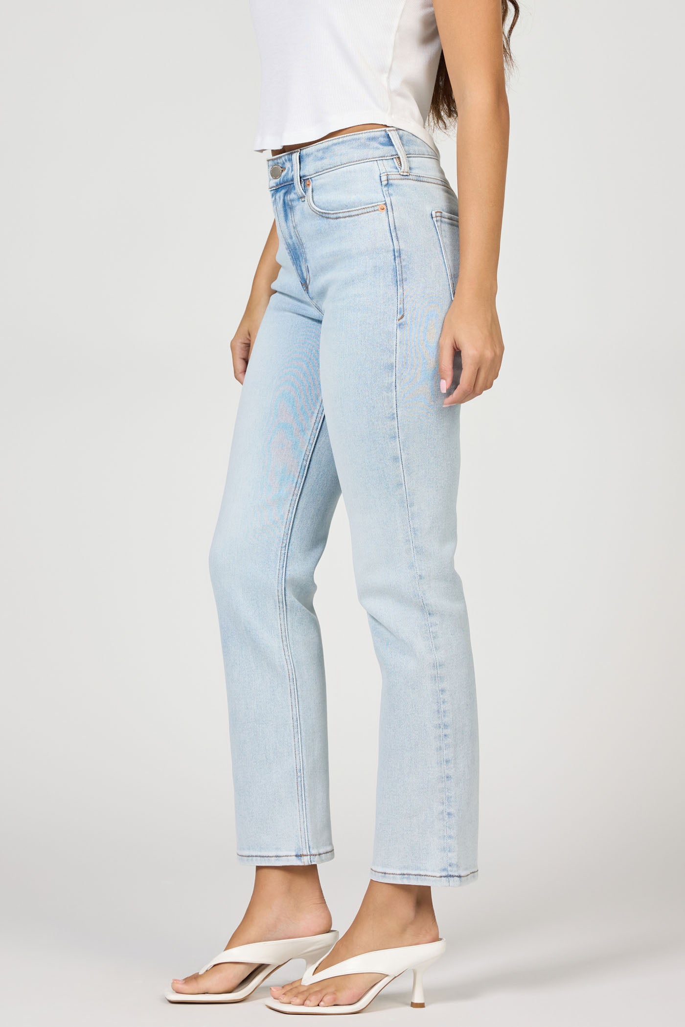 Mid-High Rise Straight Leg Jean | Dear John Anika