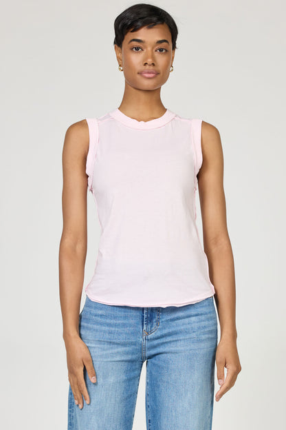 Mineral-Washed Muscle Tank Top