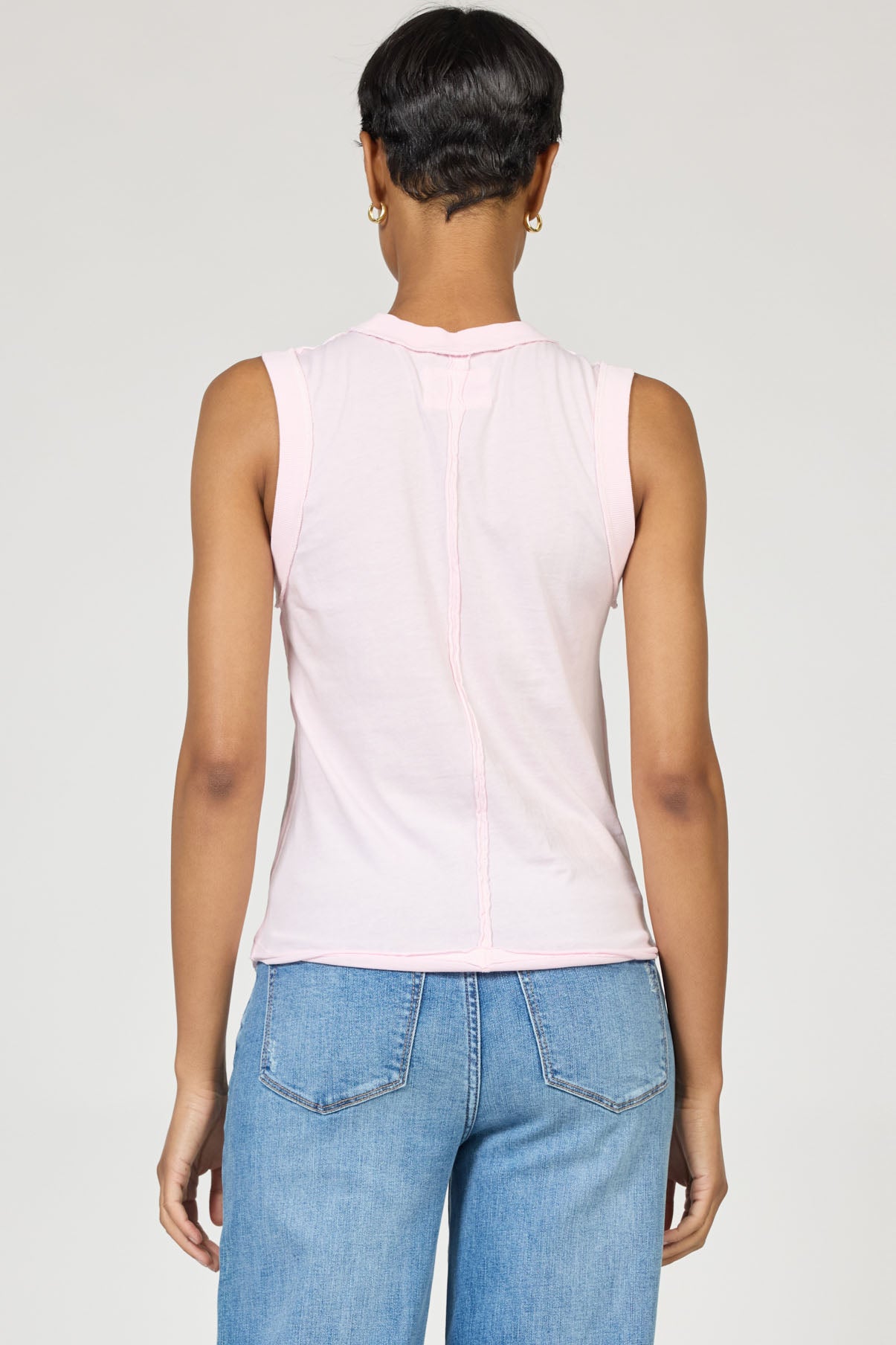 Mineral-Washed Muscle Tank Top