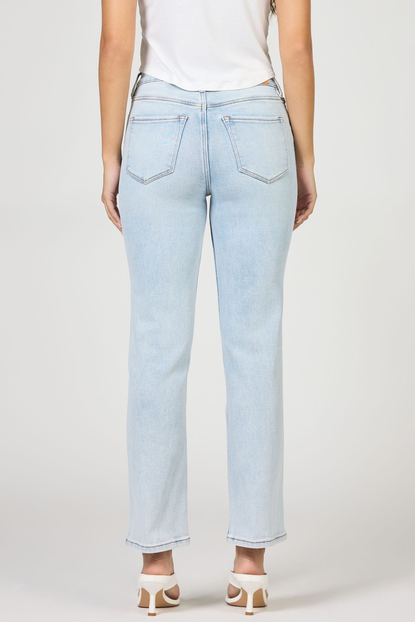 Mid-High Rise Straight Leg Jean | Dear John Anika