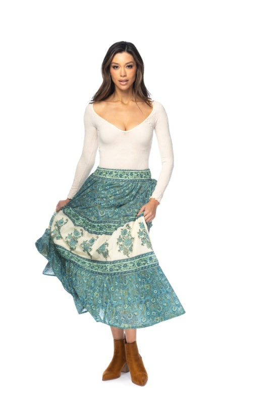 Maxi Tiered Skirt