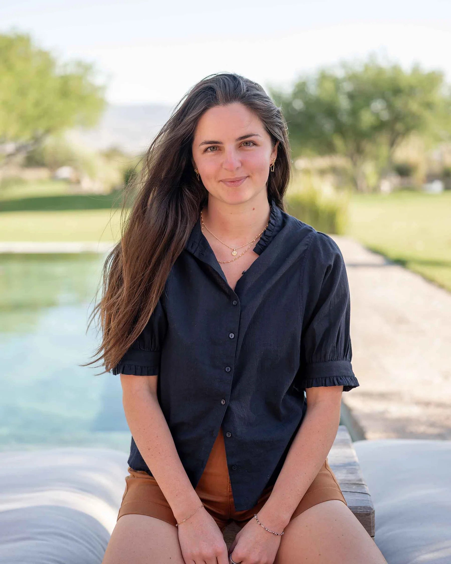Sweet Clementine Button Up Top