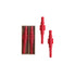 Unscented Nutcracker Shaped Taper Candles in Box, Red, Set of 2