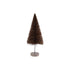 4-1/2" Round x 12"H Sisal Bottle Brush Tree with Wood Base, Brown