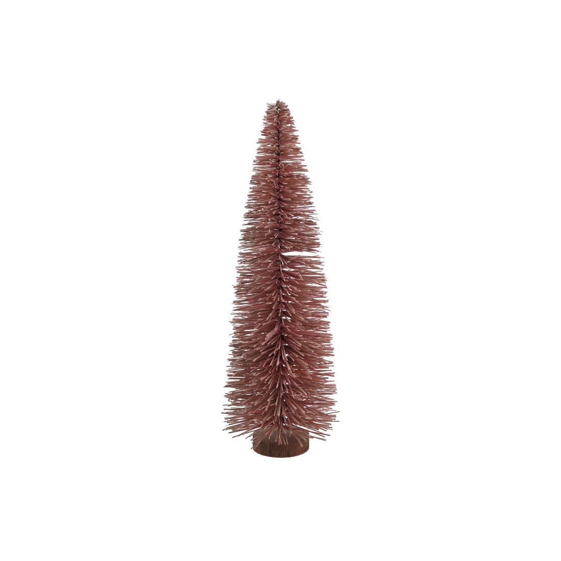 6" Round x 18-1/2"H Sisal Bottle Brush Tree with Wood Base, Pink