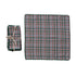 Woven Cotton Napkins with Plaid Pattern & Mini Pom Pom Trim, Set of 4 Tied with Cotton Tape