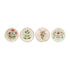 Hand-Painted Stoneware Plate with Wax Relief Holiday Botanicals & Saying, 4 Styles ©