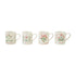 14 oz. Hand-Painted Stoneware Mug with Wax Relief Holiday Botanicals & Saying, 4 Styles ©